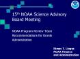 15th NOAA Science Advisory Board Meeting PowerPoint PPT Presentation