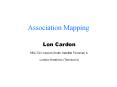Association%20Mapping PowerPoint PPT Presentation