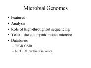 Microbial Genomes