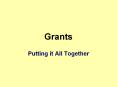 Grants PowerPoint PPT Presentation