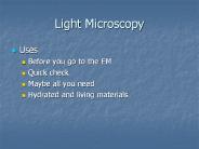 Light Microscopy