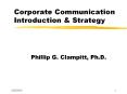Corporate Communication Introduction PowerPoint PPT Presentation