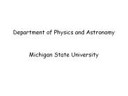Department of Physics and Astronomy