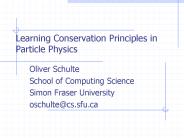 Learning Conservation Principles in Particle Physics