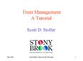 Trust Management PowerPoint PPT Presentation