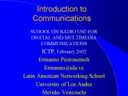 Introduction to Communications