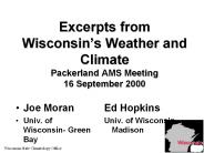 Excerpts from Wisconsin