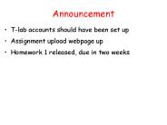 Announcement