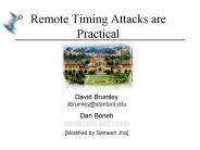 Remote Timing Attacks are Practical