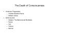 The Death of Consciousness PowerPoint PPT Presentation