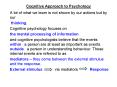 Cognitive Approach to Psychology PowerPoint PPT Presentation