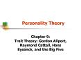 Personality Theory PowerPoint PPT Presentation