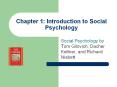 Chapter 1: Introduction to Social Psychology PowerPoint PPT Presentation