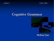 Cognitive Grammar