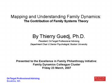 OnTarget Professional Advising