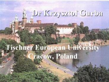 Dr Krzysztof Gurba
