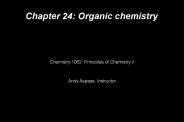 Chapter 24: Organic chemistry