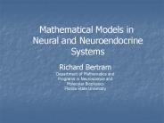 Mathematical Models in