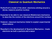 Classical vs Quantum Mechanics