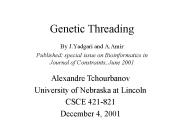 Genetic Threading