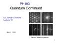 Quantum Continued PowerPoint PPT Presentation