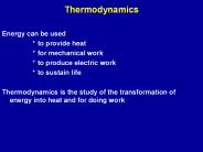Thermodynamics