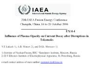 21th IAEA Fusion Energy Conference