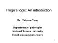 Freges logic: An introduction PowerPoint PPT Presentation