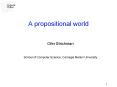 A propositional world PowerPoint PPT Presentation