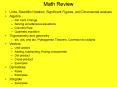 Math Review PowerPoint PPT Presentation