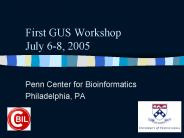 First GUS Workshop July 6-8, 2005
