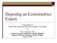 Deposing an Econometrics Expert PowerPoint PPT Presentation