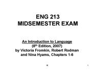 ENG 213 MIDSEMESTER EXAM
