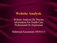Website Analysis