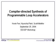 Compiler-directed Synthesis of Programmable Loop Accelerators