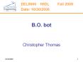 B.O.%20bot PowerPoint PPT Presentation
