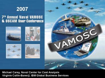 Michael Carey, Naval Center for Cost Analysis