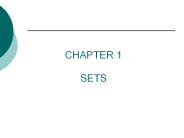 CHAPTER 1 SETS