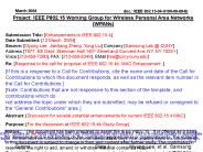 IEEE 802'15 subject