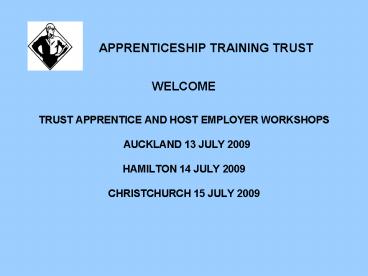 APPRENTICESHIP TRAINING TRUST