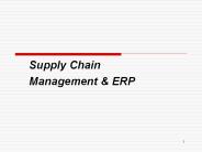Supply Chain Management