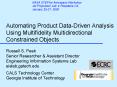 Automating Product DataDriven Analysis Using Multifidelity Multidirectional Constrained Objects PowerPoint PPT Presentation
