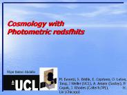 Cosmology with Photometric redsfhits