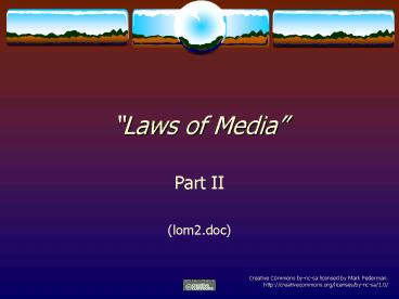 Laws of Media