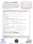 Ticket Order Form Required for reservation confirmation PowerPoint PPT Presentation