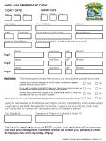 BARK 2009 MEMBERSHIP FORM PowerPoint PPT Presentation