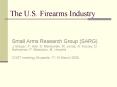 The U'S' Firearms Industry PowerPoint PPT Presentation