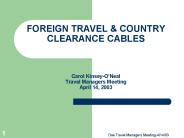 FOREIGN TRAVEL