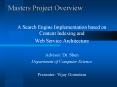 Masters Project Overview PowerPoint PPT Presentation