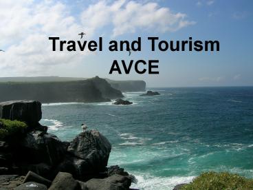 Travel and Tourism AVCE
